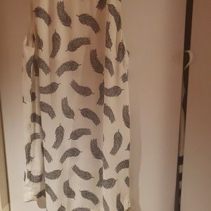 White dress with  design